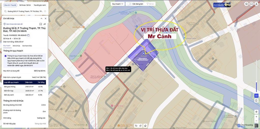 Bán đất đường số 8 phường trường thạnh, quận 9 (nay là quận thủ đức), tp. hcm, 2215m², mt 38m