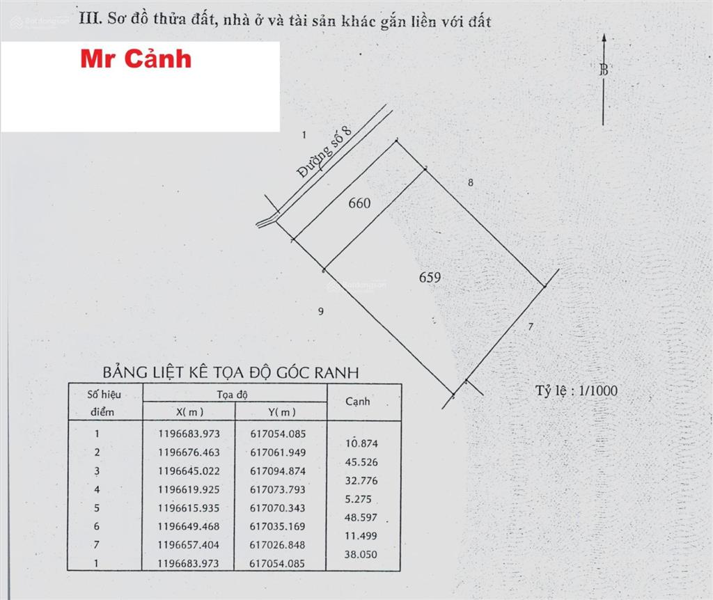 Bán đất đường số 8 phường trường thạnh, quận 9 (nay là quận thủ đức), tp. hcm, 2215m², mt 38m