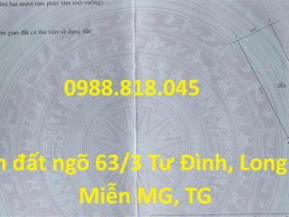 Chính chủ bán đất phân lô ngõ 63 Tư Đình, phường Long Biên, thành phố Hà Nội, 229m2,