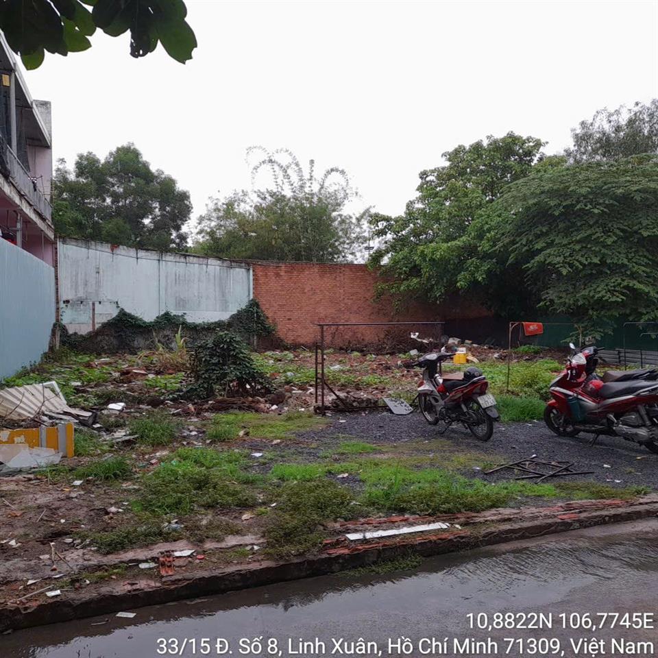 Chính chủ Bán đất hẻm số 33 đường số 8, P. Linh Xuân, Quận Thủ Đức (nay là phường Linh