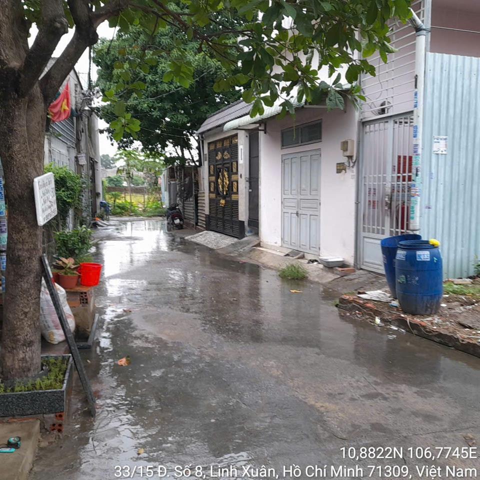 Chính chủ Bán đất hẻm số 33 đường số 8, P. Linh Xuân, Quận Thủ Đức (nay là phường Linh