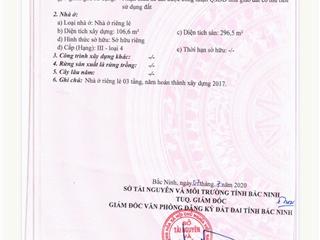 Thanh lý biệt thự  phố Vua Bà, Phường Kinh Bắc, tỉnh Bắc Ninh, 178m2, 3 tầng, miễnTG