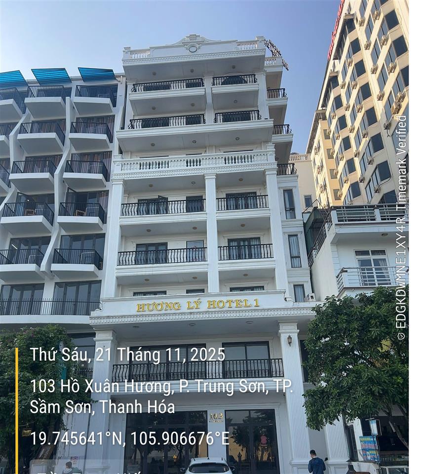 Chuyển nhượng Khách sạn Hương Lý, số 103 mặt đường Hồ Xuân Hương, Sầm Sơn, Thanh Hóa.