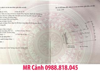 Phát mại 263m2 đất cạnh KCN VSHIP, THỦY NGUYÊN, HẢI PHÒNG