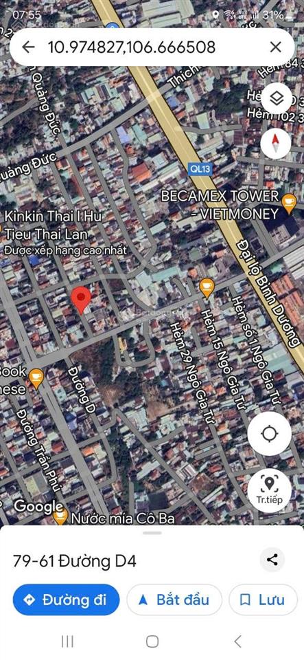 Bán đất khu dân cư chánh nghĩa đường d4, diện tích 5x20m, vị trí kinh doanh cực đẹp giá tốt