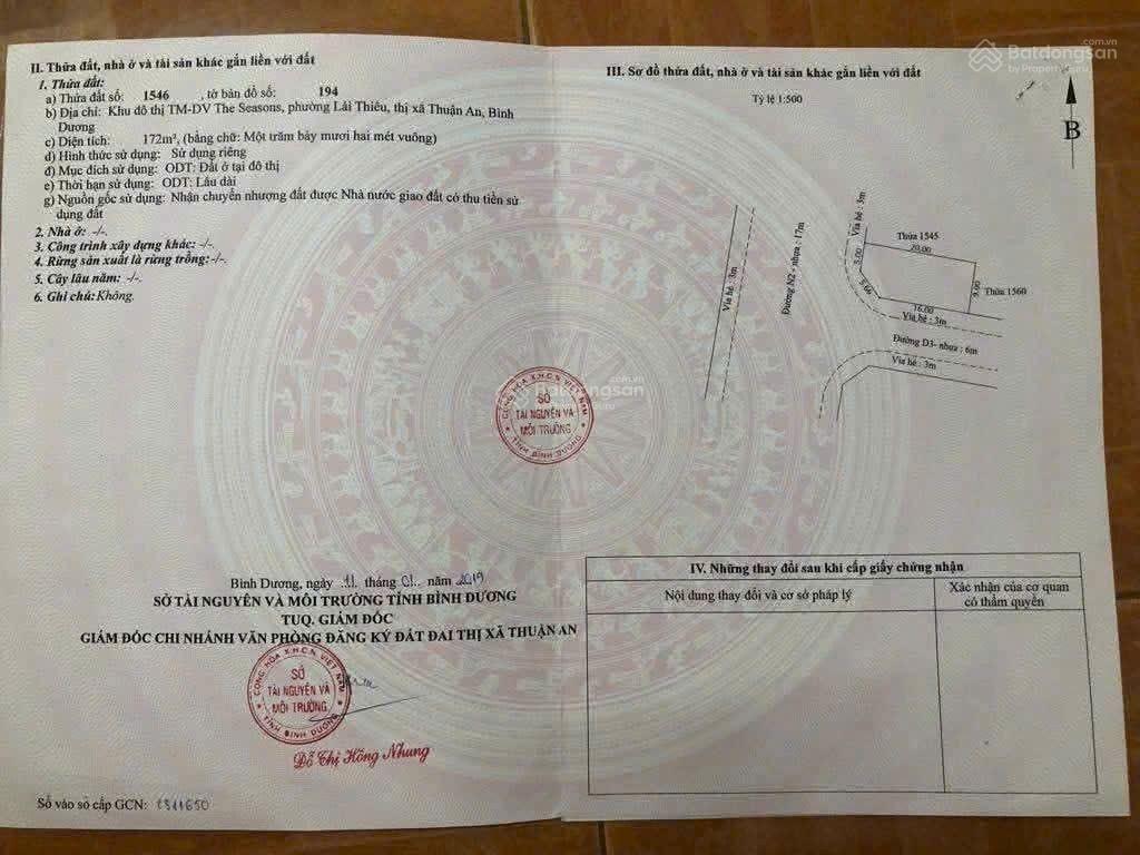 Lô góc đẹp nhất khu the season lái thiêu đường trục chính n2  d3, 8x20m cực hiếm giá tốt nhất khu