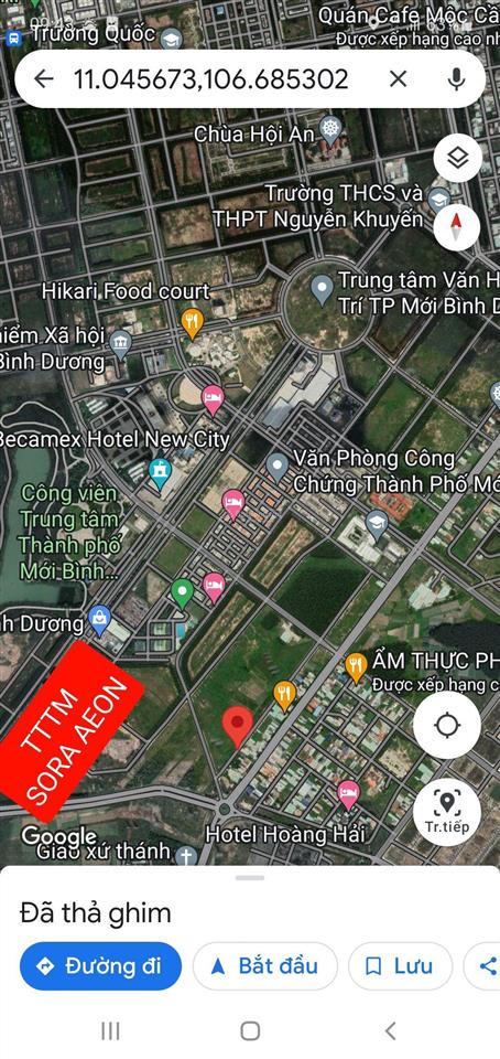 Bán đất đường db12 khu đô thị mới hòa phú, 5x30m kế bên aeon, tttm tp mới, tthc tỉnh giá tốt