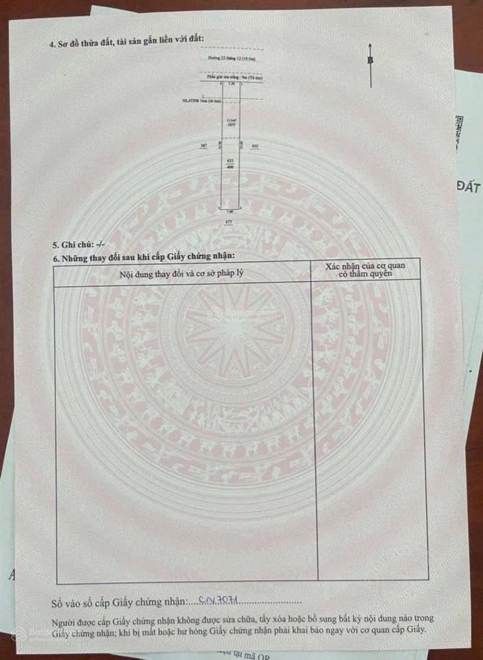 Mặt tiền kinh doanh 22/12 an phú, ngang 7,5x53 thổ cư 111m ngay khúc đẹp sung nhất giá tốt 15,6 tỷ