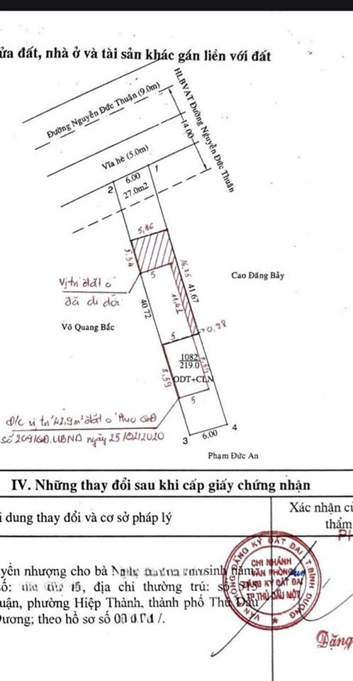 Mặt tiền nguyễn đức thuận 6x41m thổ cư 100m vị trí đẹp nhất đối diện trường mầm non giá ngộp 7,2 tỷ