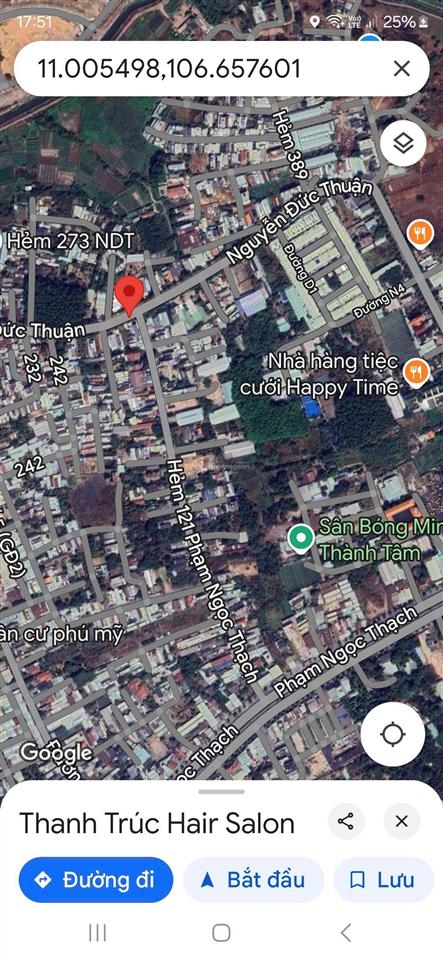 Mặt tiền nguyễn đức thuận 6x41m thổ cư 100m vị trí đẹp nhất đối diện trường mầm non giá ngộp 7,2 tỷ