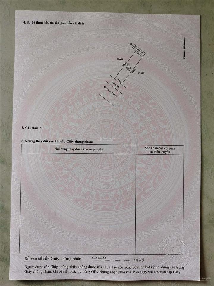 Đất kdc hiệp thành 3, 5x20m thổ cư 100% hàng hiếm có sổ sẵn xây được 1 trệt 2 lầu giá tốt nhất