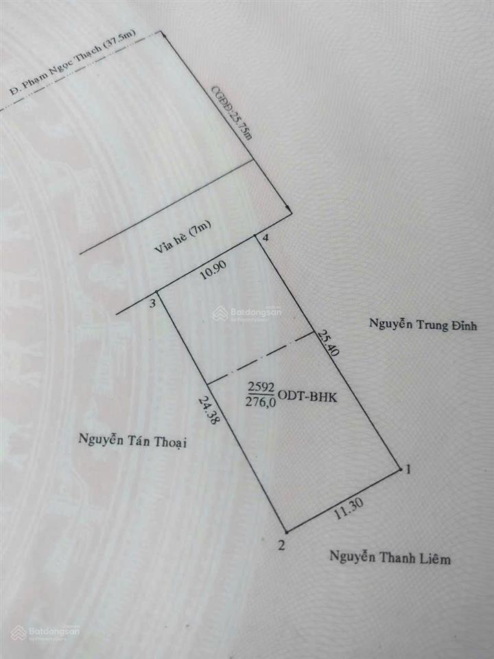 Hàng hiếm mt phạm ngọc thạch, 11x26m thổ cư 160m2 vị trí xây tòa nhà văn phòng đẹp giá tốt nhất