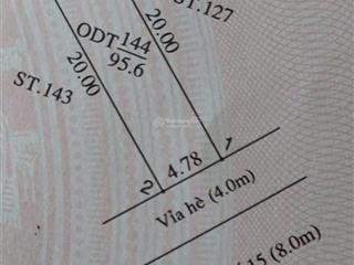 Đất tđc định hòa đường số 15 sát bên tttm aeon, chung cư phú mỹ hưng diện tích 4,78x20 thổ cư 100%