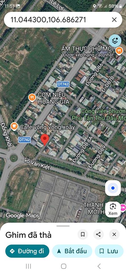 Bán gấp lô đất đường db6 khu đô thị mới phú tân 200m2 thổ cư 100% vị trí cực đẹp giá tốt 5,4 tỷ