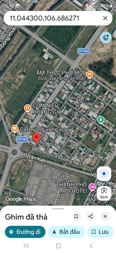 Bán gấp lô đất đường db6 khu đô thị mới phú tân 200m2 thổ cư 100% vị trí cực đẹp giá tốt 5,4 tỷ