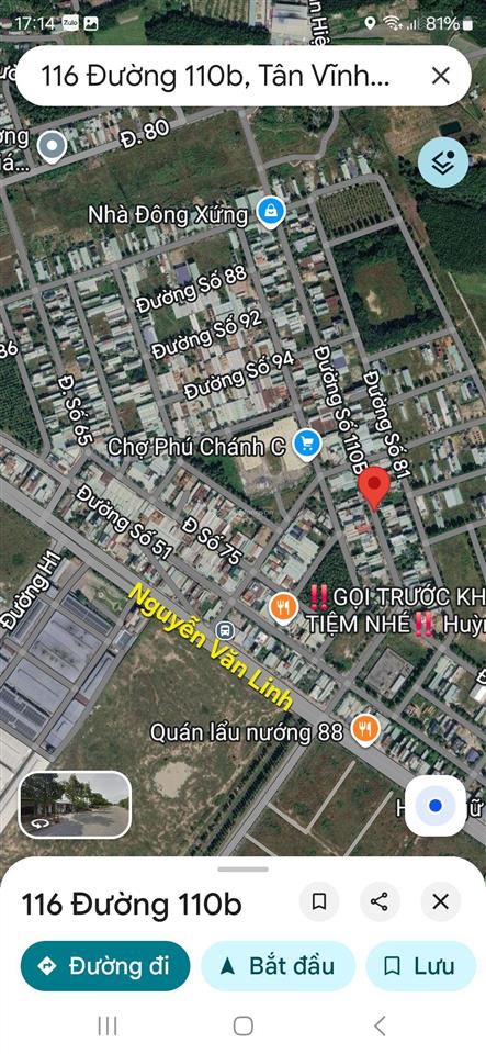 Hàng ngộp bán lô đất 150m2 (7,5x20) tại đường 110b, phú tân, thủ dầu một giá chỉ 3,2 tỷ