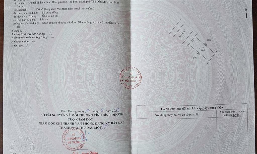 Đất tđc định hòa 150m2 (7.5x20m) vị trí sát võ văn kiệt cực kì đẹp, tiềm năng đầu tư lớn giá tốt