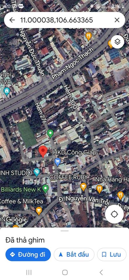 Đất hiệp thành 128,5m2 (5x26) đường nhựa 8m cách phạm ngoci thạch vào 100m giá cực tốt chỉ 3,4 tỷ