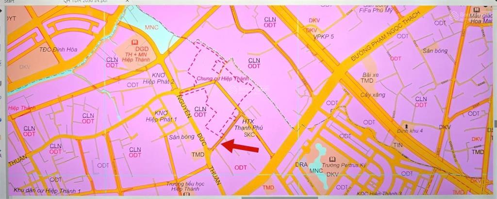 Đất xây biệt thự phường hiệp thành một sẹc nguyễn đức thuận vào 100m, ngang 10,3x34 cực đẹp giá ok
