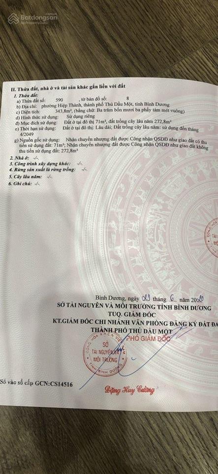 Đất xây biệt thự phường hiệp thành một sẹc nguyễn đức thuận vào 100m, ngang 10,3x34 cực đẹp giá ok
