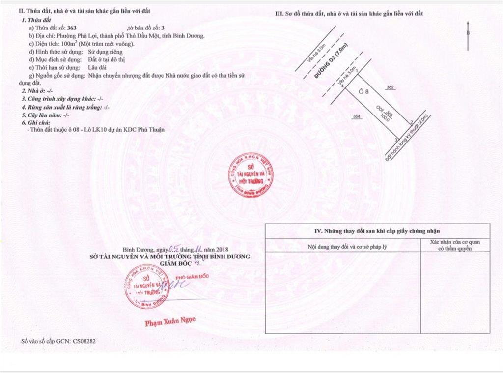 Bán đất đường d2 khu dân cư phúc đạt, 100m (5x20m) con đường đẹp khu giá tốt 4 tỷ 990tr