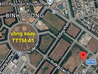 Siêu phẩm đường da7 liền kề vòng xoay tttm thành phố mới, 24x30 thổ cư 100% xây khách sạn cực đẹp