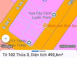 Bán đất đường da7 khu đô thị mới hòa phú ngang 16,5x30m giáp vòng xoay tttm a1, ga metro giá tốt