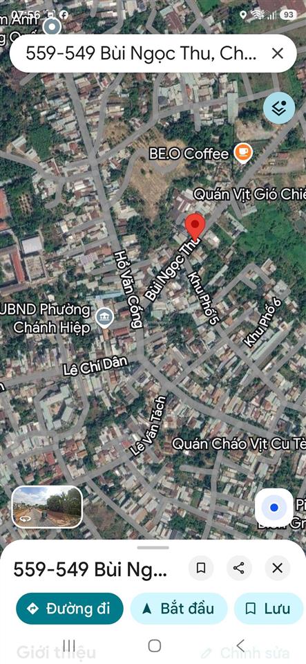 Mặt tiền bùi ngọc thu ngay chợ cũ và ủy ban phường rộng 723,8m2 thổ cư 160m2 giá ngộp chỉ 10 tỷ