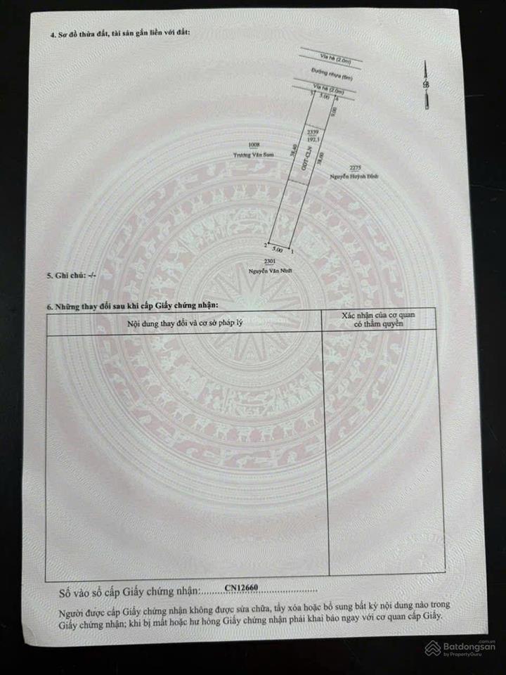 Siêu phẩm đất phú mỹ đường nhựa 6m có vỉa hè 5x38,6 thổ cư 100m cách huỳnh văn lũy vào 20m giá tốt