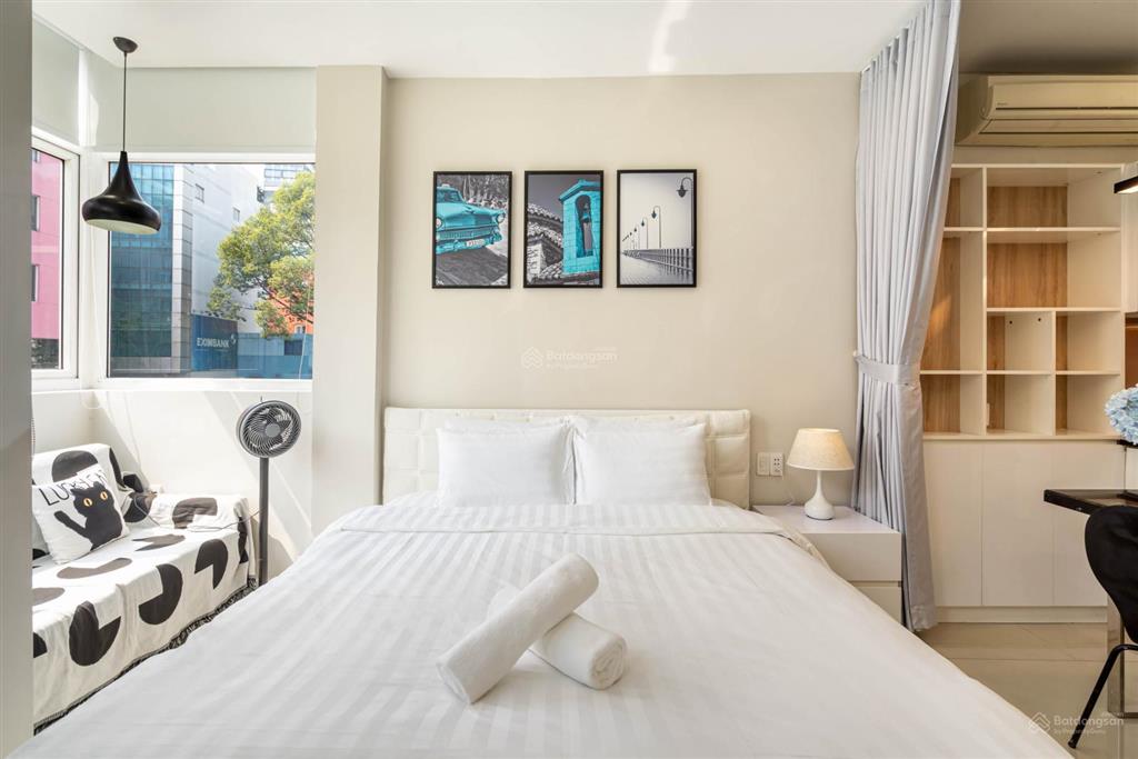 Cho thuê studio ban công 30m2 ngay tôn thất tùngđối diện bệnh viện qt sài gòn