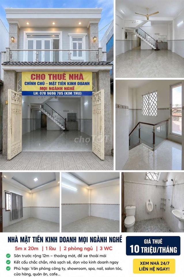 🔥 10TR – MT TRƯƠNG PHƯỚC PHAN 5X20M – 2PN 3WC – GIÁ QUÁ HỜI 🔥