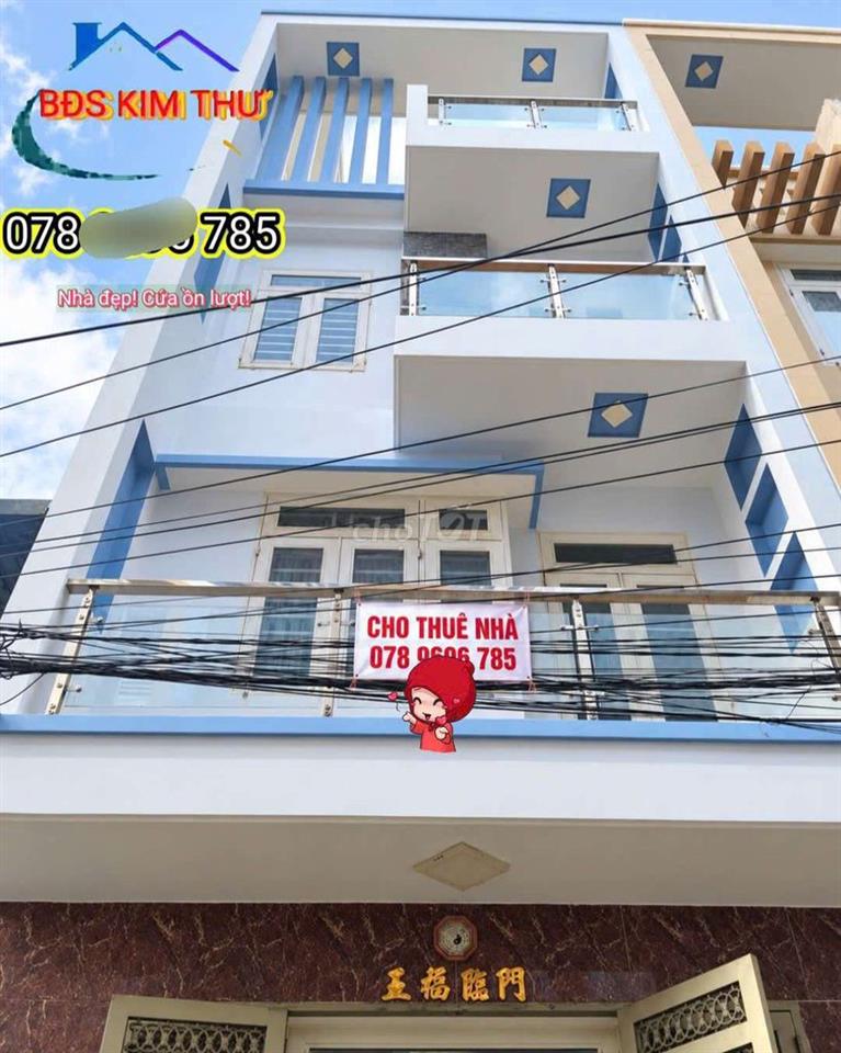 ✅NHÀ MỚI ĐẸP 1TRỆT 3LẦU SÂN THƯỢNG( 4PN 5WC  ) GIÁP TÊN LỬA