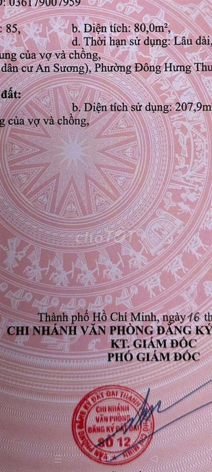 Nhà mặt tiền VIP khu dân cư An Sương, ngay chợ