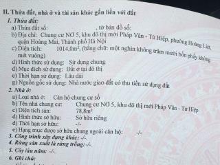 Bán nhà chung cư toà n05 kdt mới pháp vân, tầng lộc phát 3 ngủ, hướng ban công đông nam, full nt