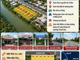 Bán đất mặt tiền 909, hòa tịnh, mang thít