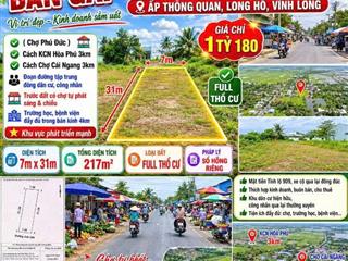 Bán gấp đất full thổ cư mặt tiền tỉnh lộ 909