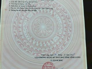 Bán gấp nhà full thổ cư tại long hồ giá chỉ 580 triệu