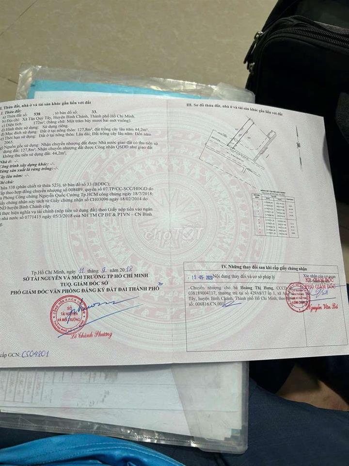 Bán lô mặt tiền 5.2x36