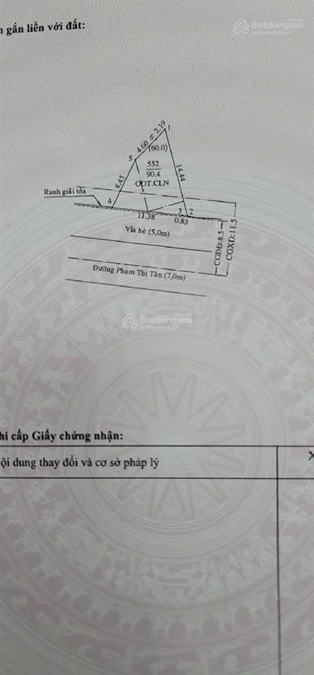 Bán đất tại phạm thị tân, 3,85 tỷ, 90,4m², giá ưu đãi đẹp, nhiều tiện ích