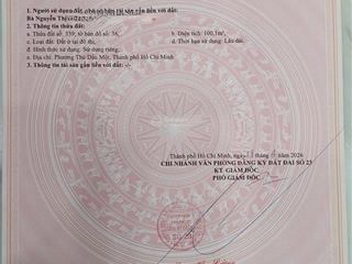Bán đất tại chánh nghĩa, thủ dầu một, 4,95 tỷ, 100,1m2 giá cực chất