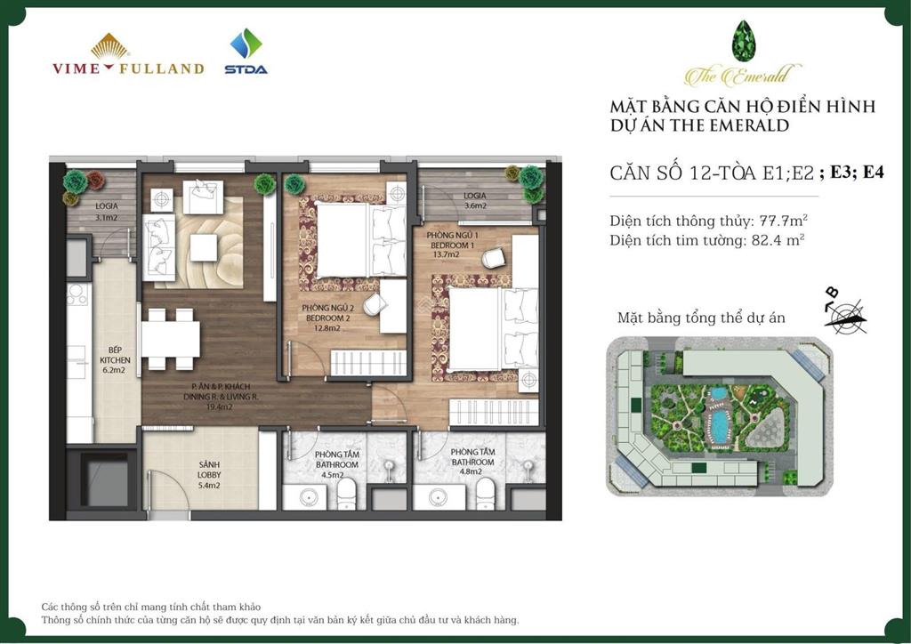 Em huê căn giá tốt tại the emerald tháng 8, giá chỉ từ 6.2 tỷ  2pn 8.4 tỷ  3pn 13.5 tỷ  4pn.