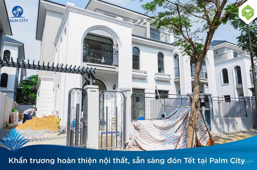 Chỉ 80 triệu/m2 đất tặng nhà, nhà phố palm city ngay nút giao cao tốc  vđ3  sổ hồng giá chỉ 10 tỷ