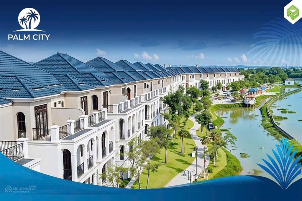 Chỉ 80triệu/m2 đất tặng nhà, nhà phố palm city ngay nút giao cao tốc  vđ3 sổ hồng thanh toán 10tỷ