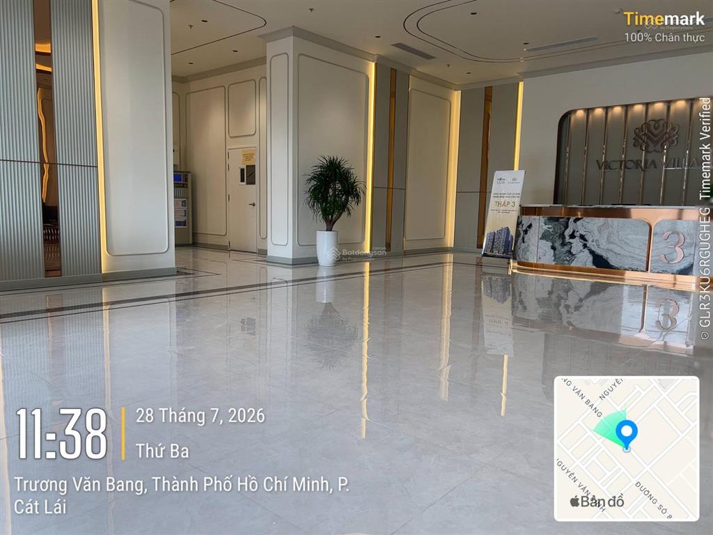 Cho thuê căn hộ 2pn, 1wc tại victoria village, 15 triệu, 52.8m2