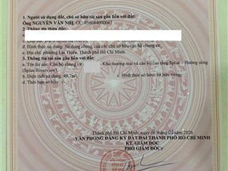 Cập nhật giỏ hàng chuyển nhượng chính chủ đã có sổ căn hộ splus riverview. giá từ 1ty7802ty150