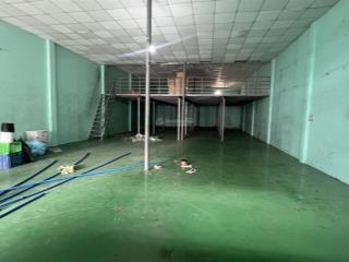 Cho thuê kho, nhà xưởng 300m2 tại bình long, tân phú, 35 triệu có gác 100m2 nền epoxy trần thạch ca