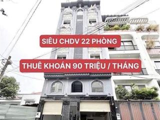 Bán chdv mới dòng tiền ổn định 90 triệu/tháng 7tầng có hầm 22pn 24wc full nt phạm văn chiêu p9 gv