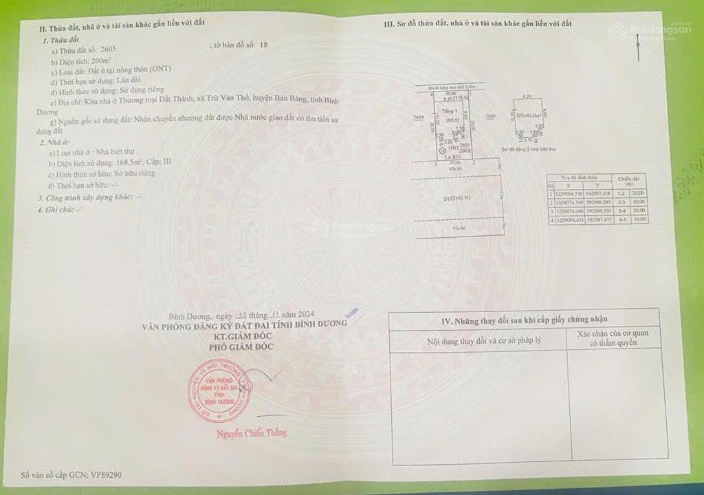 Ngộp bán bt 200m2 3 tỷ 300 triệu căn 1 trệt 1 lầu, đã có sổ  chính chủ 0906 443 ***