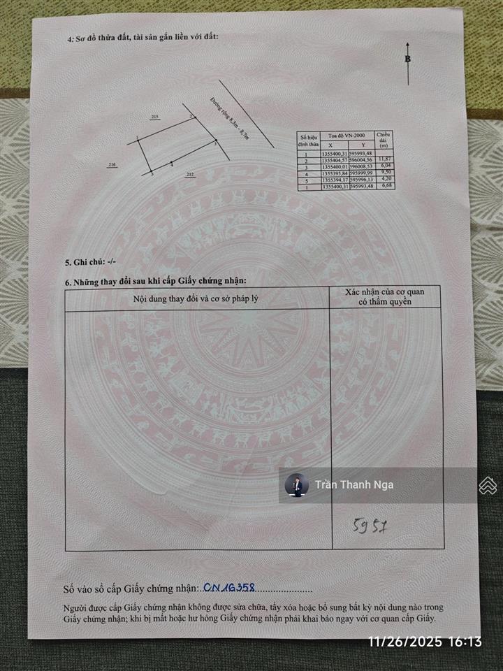 Bán lô đất võ dõng vĩnh trung  đường 8m ô tô né nhau  sổ sẵn  giá 2,35 tỷ