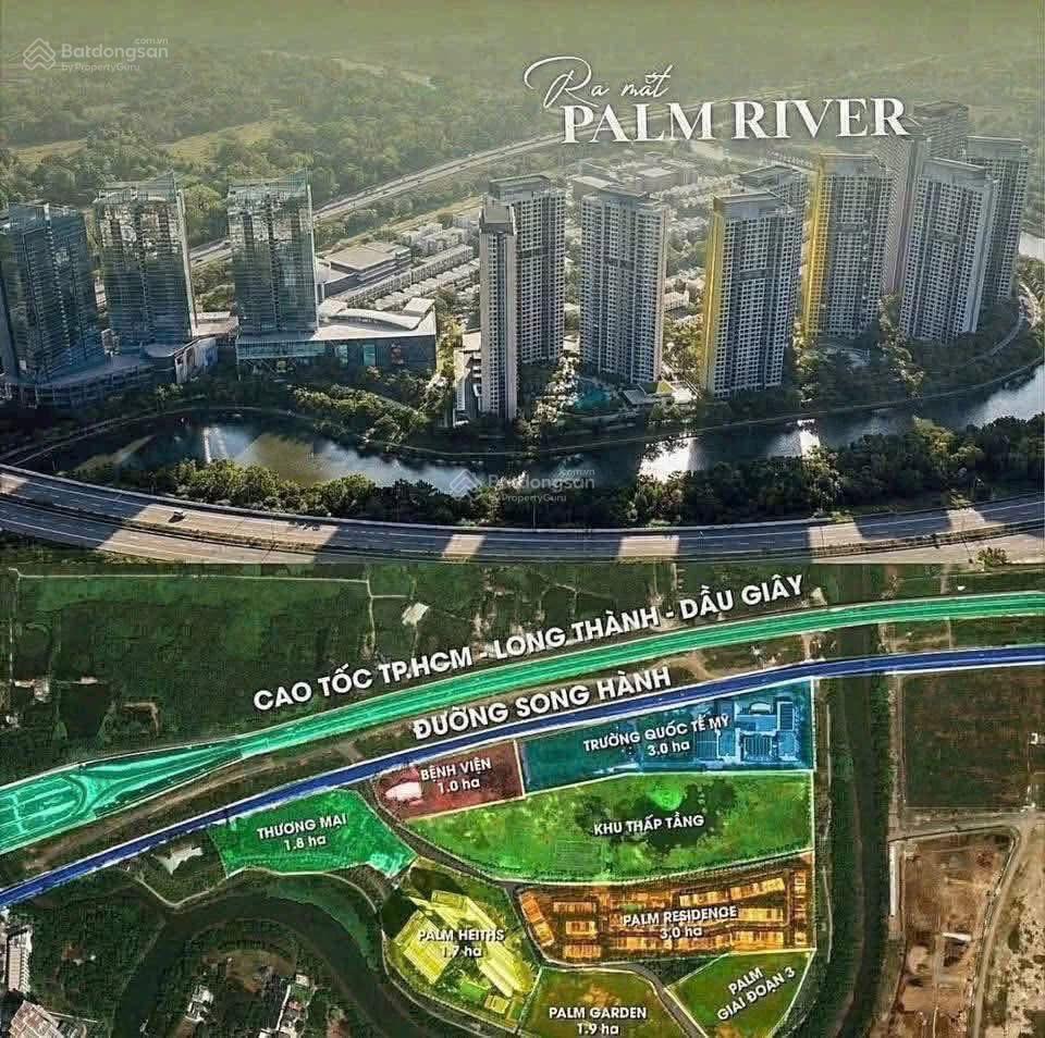Mở bán gđ1 căn hộ palm river q.2 vị trí ven sông đắt giá. ngay ga metro.  0939 792 *** ms.ly